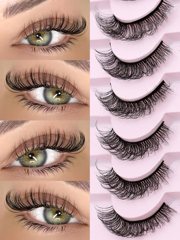 Luxe Lashes DD Curl Russian Strip Lashes – 3D Dramatic Faux Mink