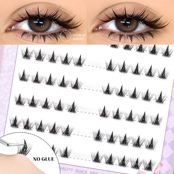 Luxe Lashes Manga Cluster Lashes – Natural Volume Mixed Tray DIY