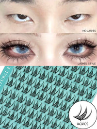 Luxe Lashes Manga DIY Lash Kit – 10-18mm Mixed Cluster Tray with Bond