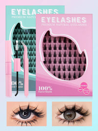 Luxe Lashes Manga DIY Lash Kit – 10-18mm Mixed Cluster Tray with Bond