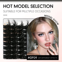 Luxe Lashes Fluffy Volume Cluster Lashes – Wispy DIY Lash Extensions