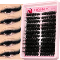 Luxe Lashes Wispy Cat Cluster Lash Extensions – Fluffy Volume DIY