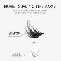 Luxe Lashes DIY Lash Extension Kit – Cluster Lashes with Lash Glue