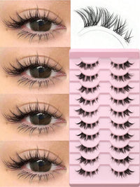 Luxe Lashes Cat Eye Half Lashes – Soft Wispy Winged Faux Mink