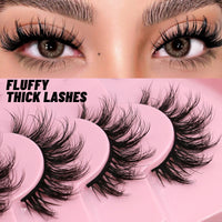 Luxe Lashes Winged Cat Eye Strip Lashes – Elongated Fluffy Faux Mink