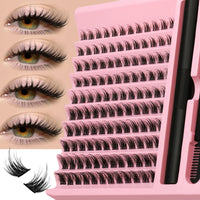 Luxe Lashes DIY Lash Extension Kit – Cluster Lashes with Lash Glue