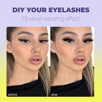 Luxe Lashes Wispy Cat Cluster Lash Extensions – Fluffy Volume DIY