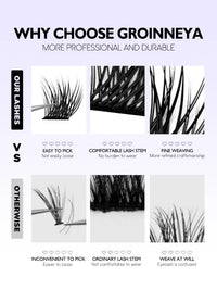 Luxe Lashes Cluster Kit with Applicator – DIY Lash Extensions Bond & Seal