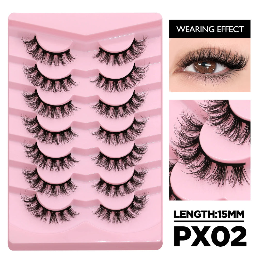 Luxe Lashes Winged Cat Eye Strip Lashes – Elongated Fluffy Faux Mink