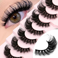 Luxe Lashes Cat Eye Fluffy False Lashes – 3D Thick Volume Faux Mink