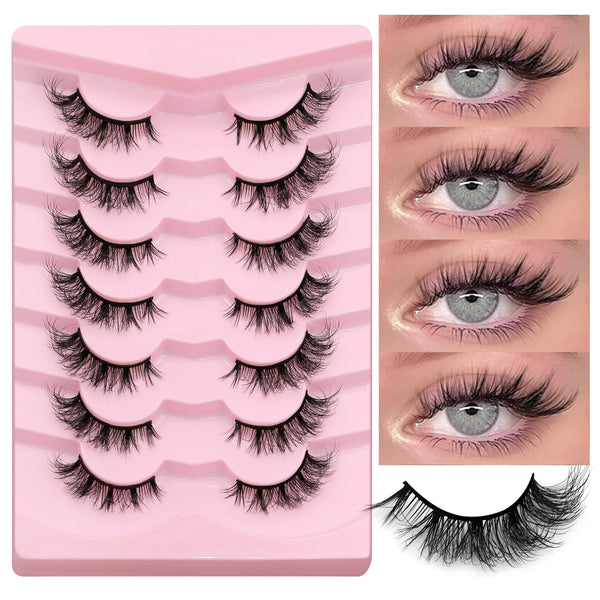 Luxe Lashes Winged Cat Eye Strip Lashes – Elongated Fluffy Faux Mink