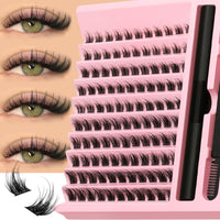Luxe Lashes DIY Lash Extension Kit – Cluster Lashes with Lash Glue