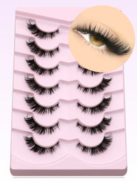 Luxe Lashes Dramatic Volume Winged Cat Eye Lashes – Clear Band Faux Mink