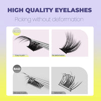 Luxe Lashes Wispy Cat Cluster Lash Extensions – Fluffy Volume DIY