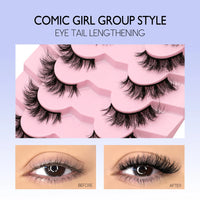 Luxe Lashes Winged Cat Eye Strip Lashes – Elongated Fluffy Faux Mink