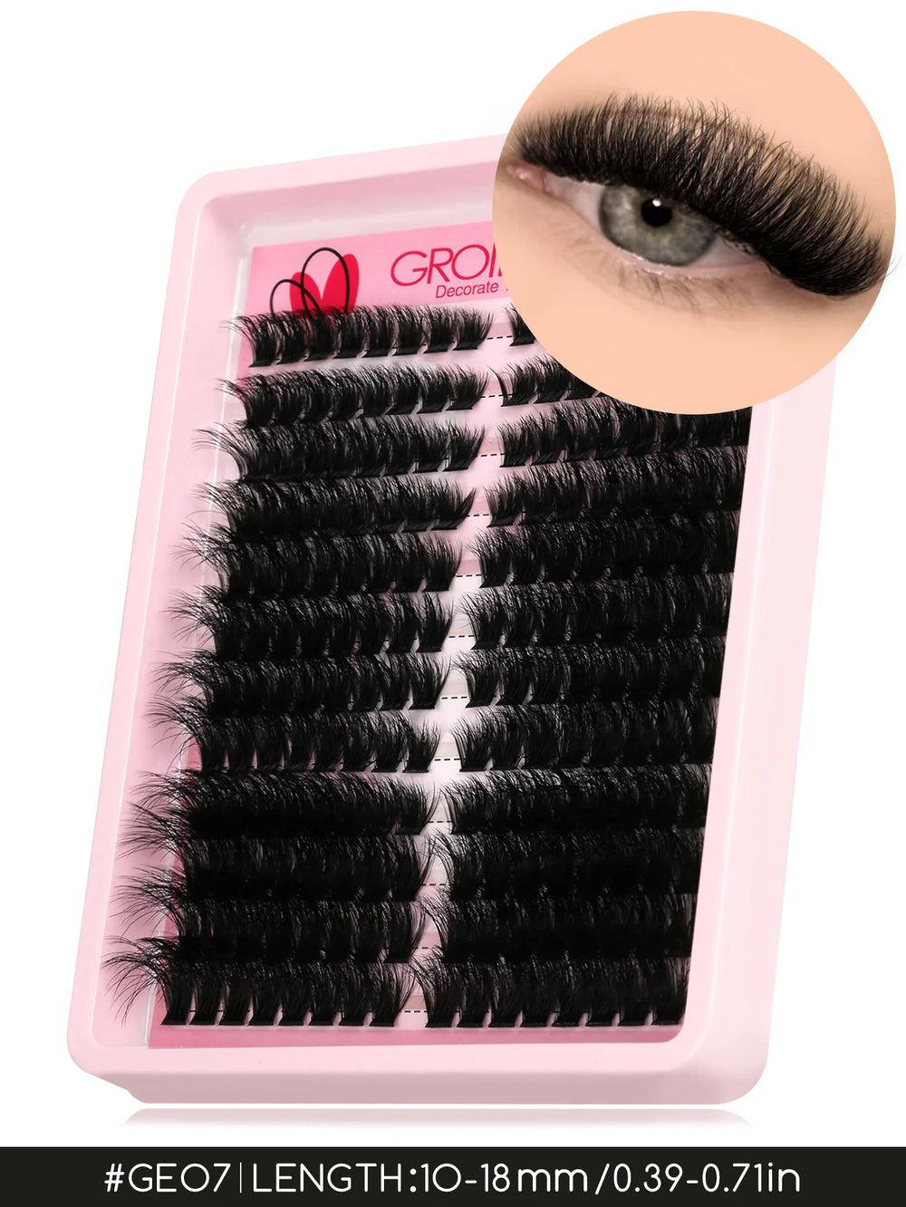 Luxe Lashes Wispy Cat Cluster Lash Extensions – Fluffy Volume DIY