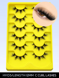 Luxe Lashes Dramatic Volume Winged Cat Eye Lashes – Clear Band Faux Mink