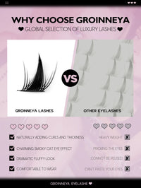 Luxe Lashes DIY Natural Cluster Lashes – Mixed Tray Lash Extension Look