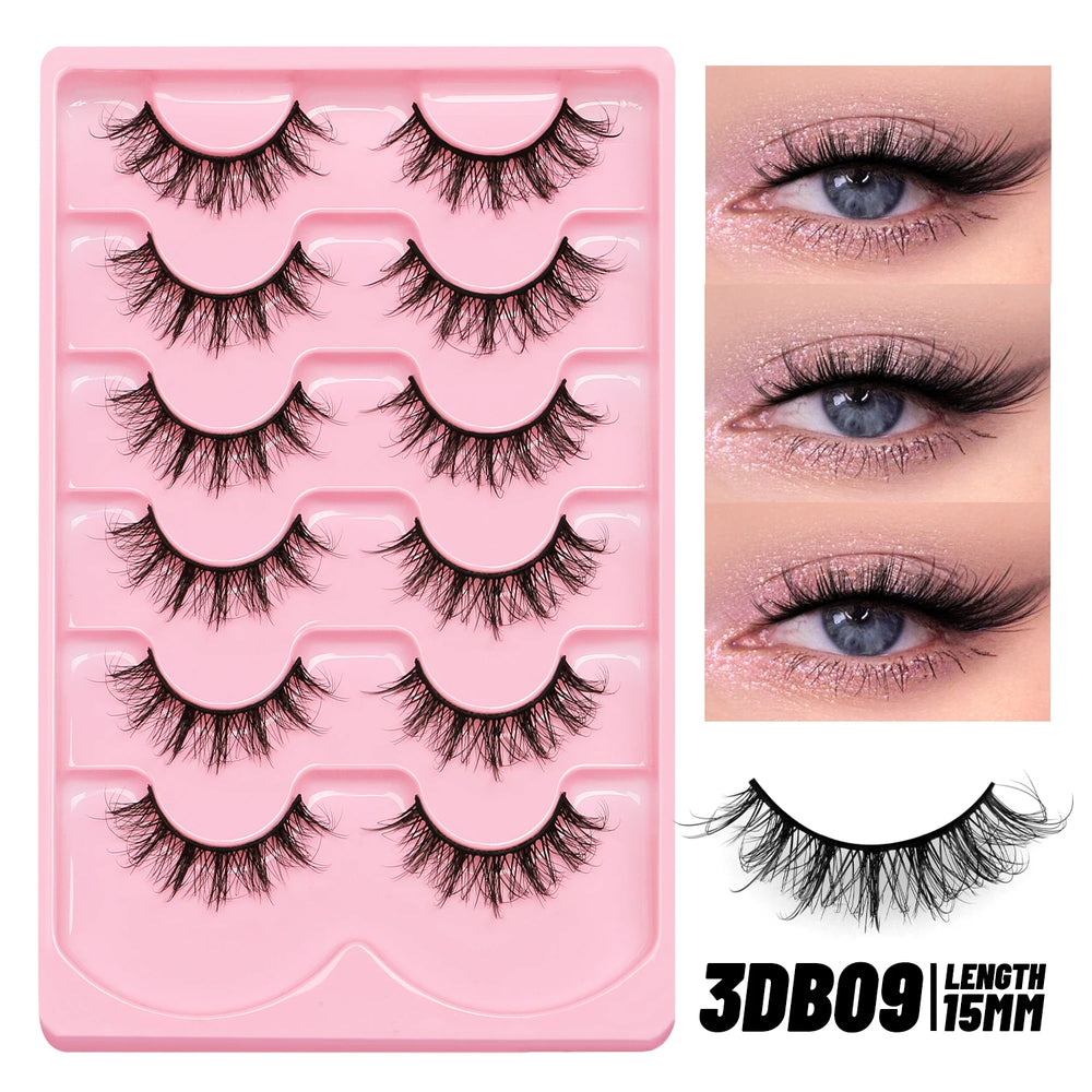 Luxe Lashes DD Curl Russian Strip Lashes – 3D Dramatic Faux Mink