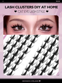 Luxe Lashes DIY Natural Cluster Lashes – Mixed Tray Lash Extension Look