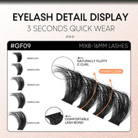 Luxe Lashes Fluffy Volume Cluster Lashes – Wispy DIY Lash Extensions