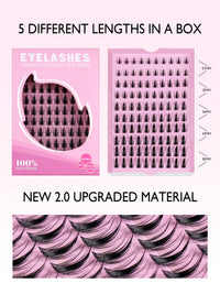 Luxe Lashes Manga DIY Lash Kit – 10-18mm Mixed Cluster Tray with Bond